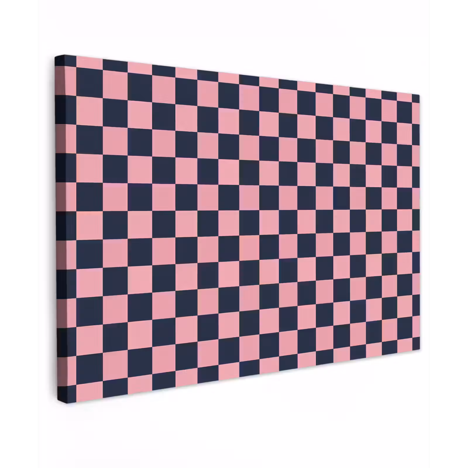 Canvas schilderij - Traditioneel - Patroon - Blauw - Roze — 1