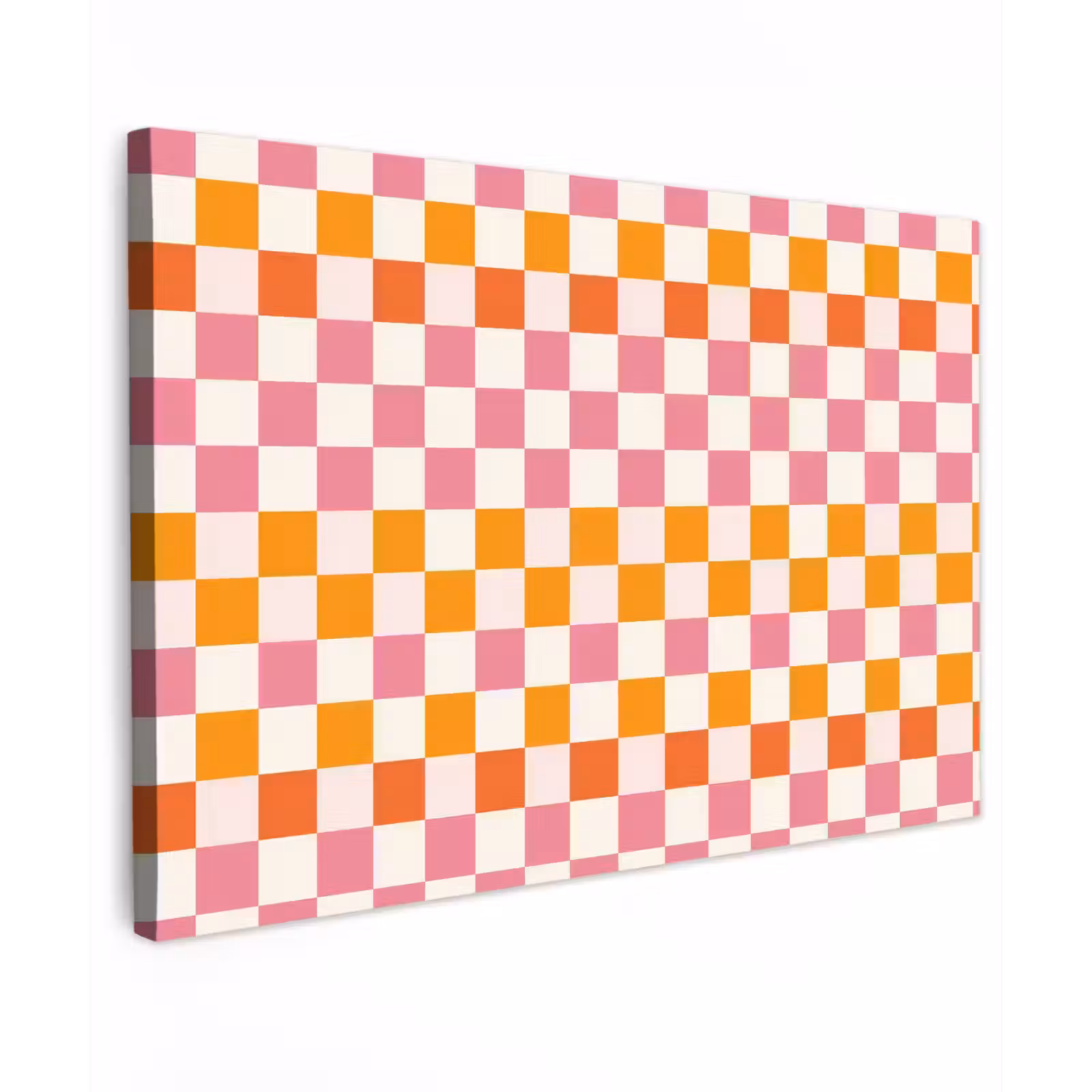 Canvas schilderij - Vierkant - Patroon - Oranje — 1