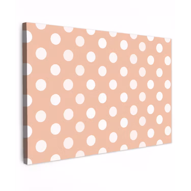 Canvas schilderij - Klassiek - Polka - Perzik — 1