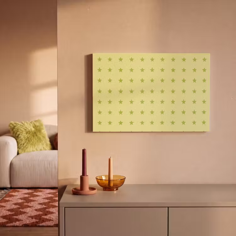 Canvas schilderij - Sterren - Patroon - Groen — 2
