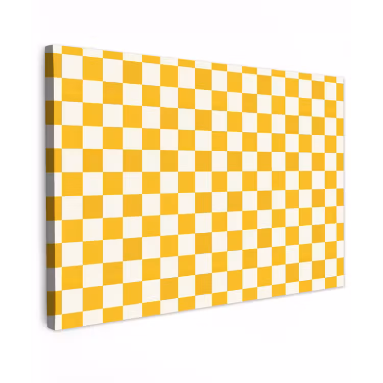 Canvas schilderij - Traditioneel - Patroon - Geel — 1