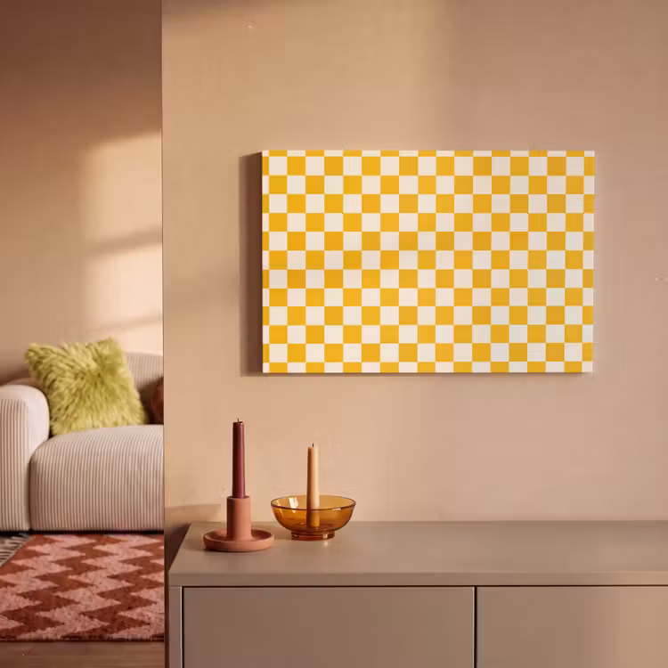 Canvas schilderij - Traditioneel - Patroon - Geel — 2