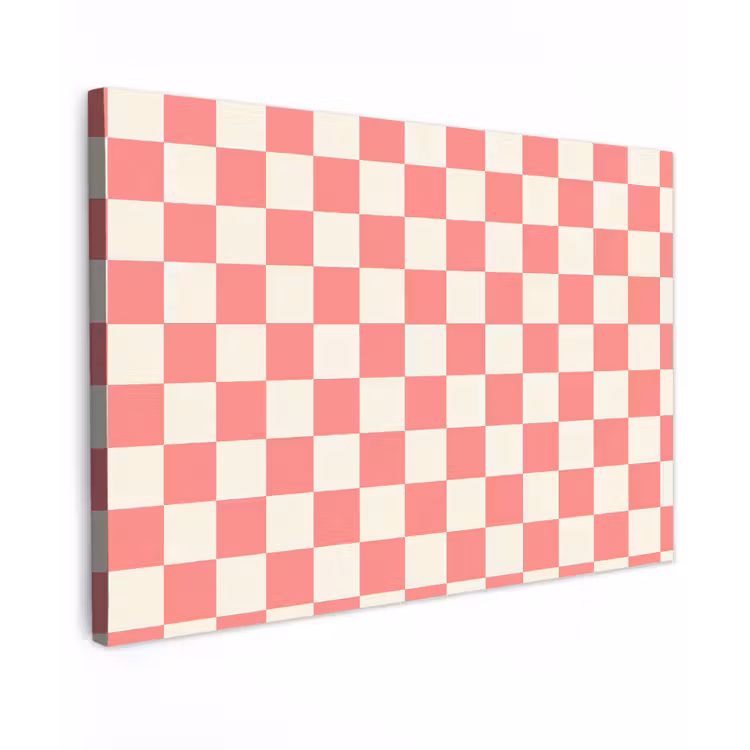 Canvas schilderij - Traditioneel - Patroon - Roze — 1
