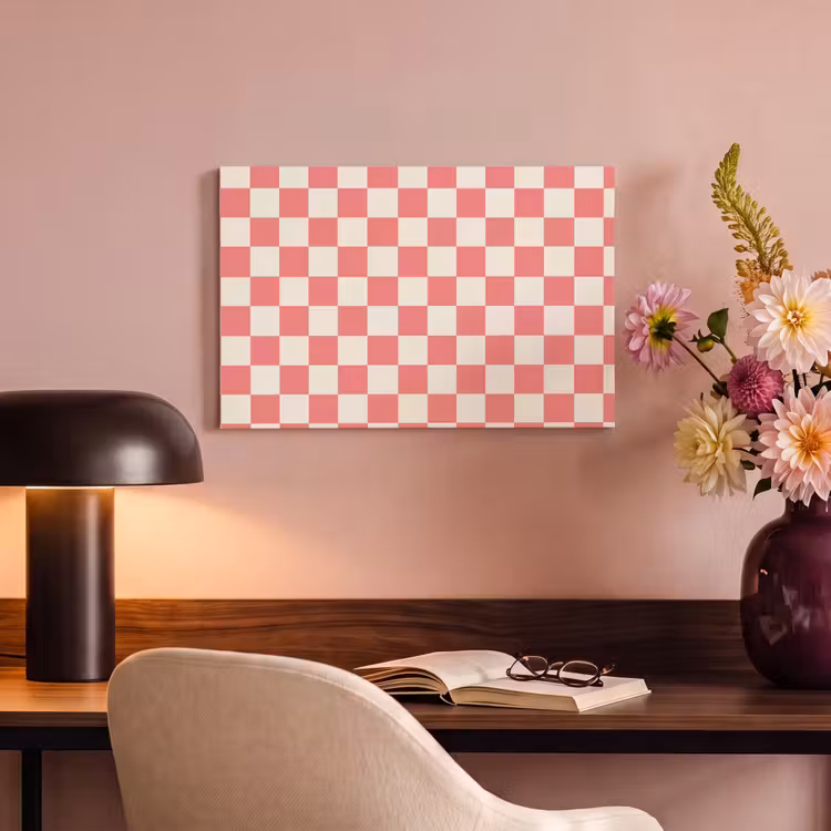 Canvas schilderij - Traditioneel - Patroon - Roze — 4