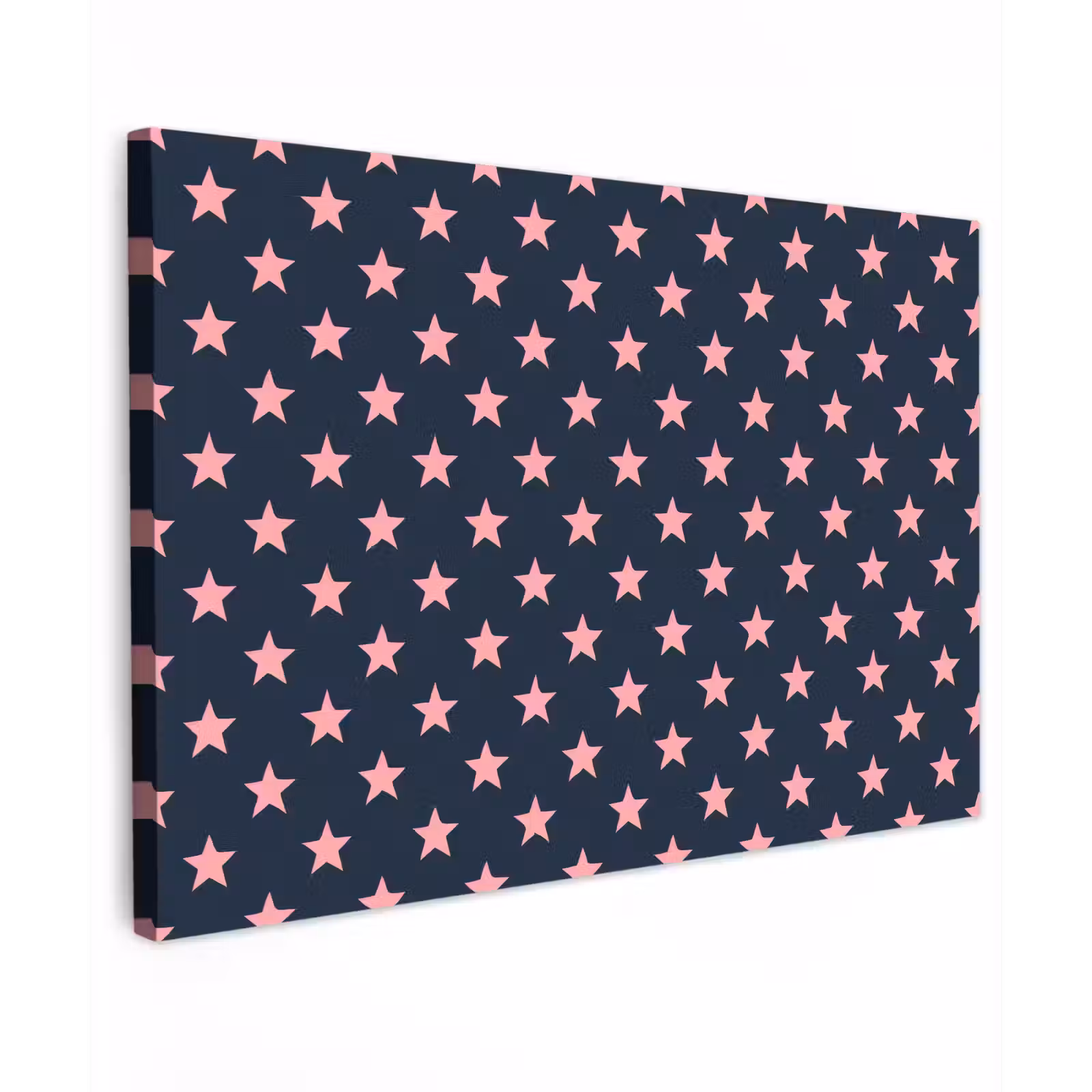 Canvas schilderij - Patroon - Sterren - Roze — 1