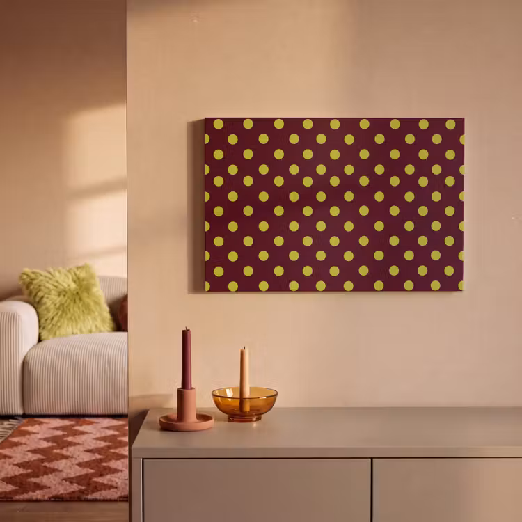 Canvas schilderij - Klassiek - Stippen - Groen — 2