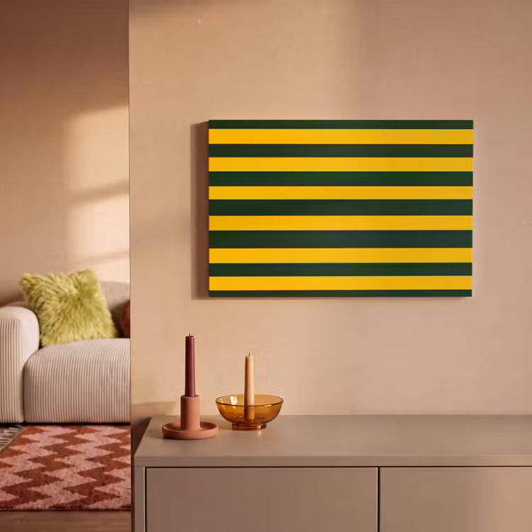 Canvas schilderij - Klassiek - Strepen - Groen — 2
