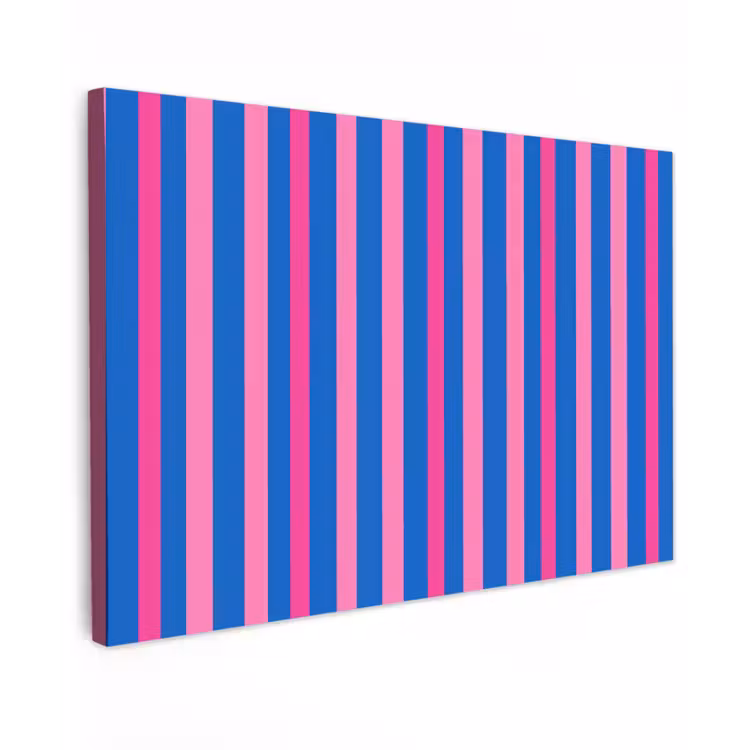 Canvas schilderij - Modern - Optisch - Roze — 1