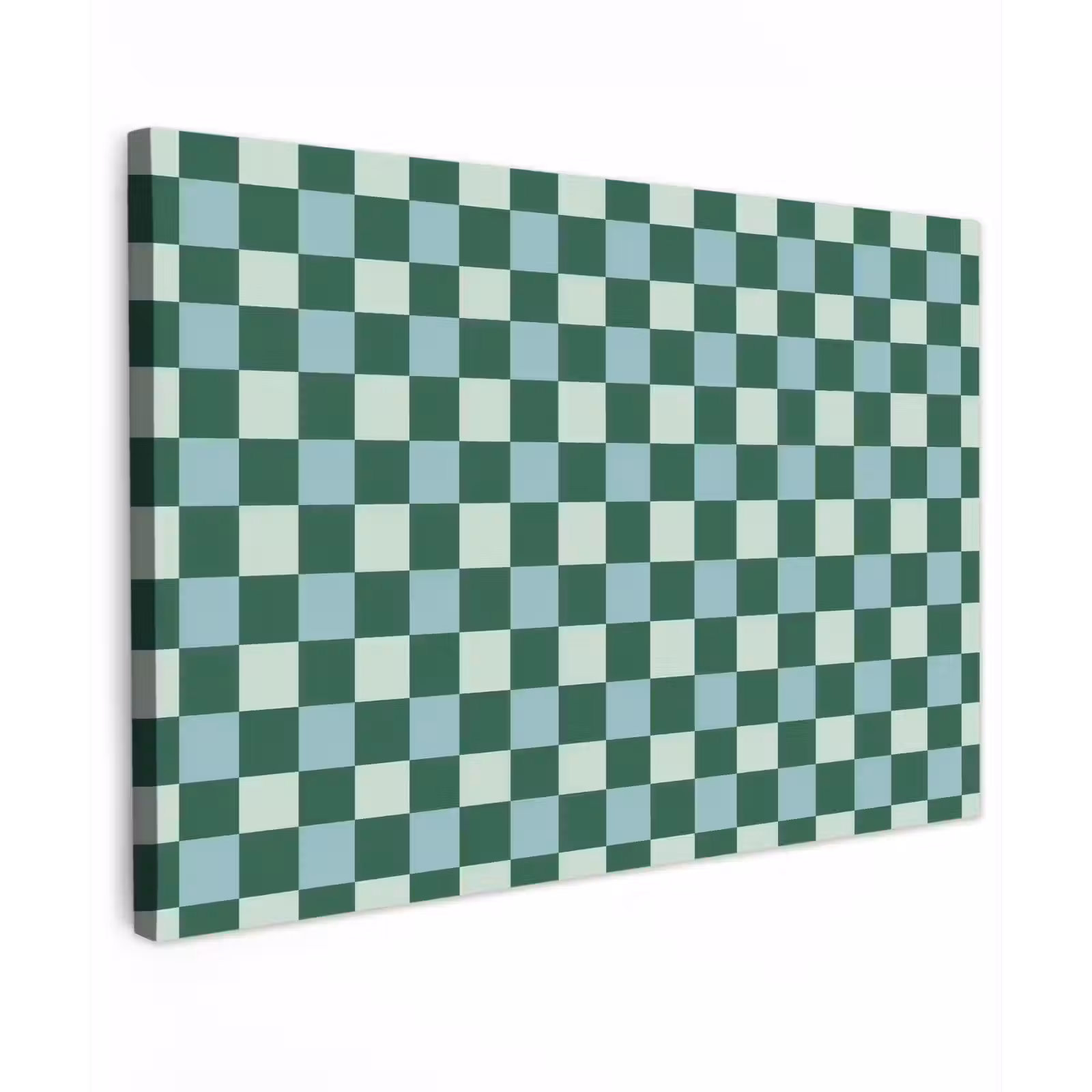 Canvas schilderij - Schaakbord - Klassiek - Groen — 1