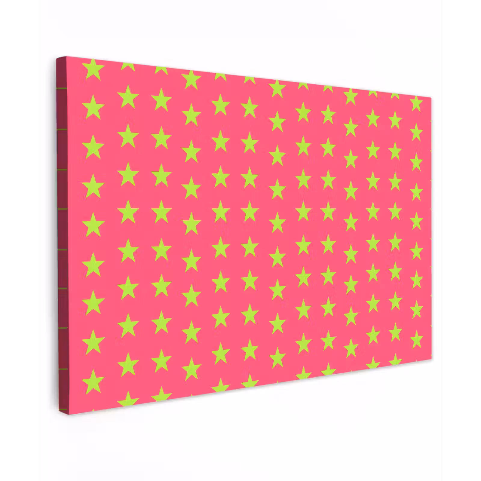 Canvas schilderij - Sterren - Patroon - Roze — 1