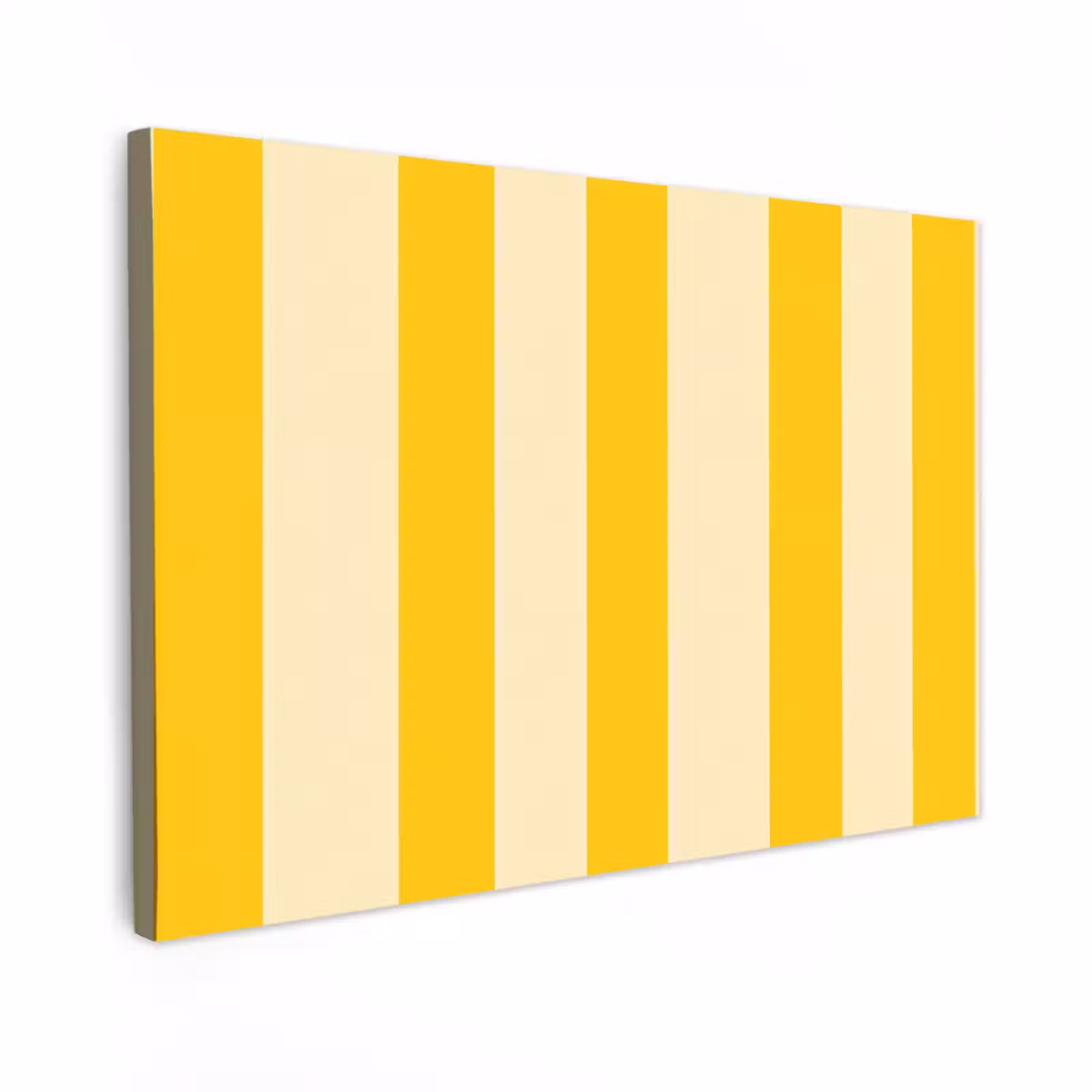 Canvas schilderij - Strepen - Klassiek - Geel — 1
