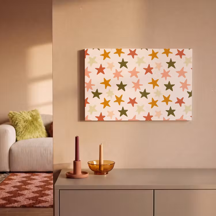 Canvas schilderij - Sterren - Patroon - Kleurrijk — 2