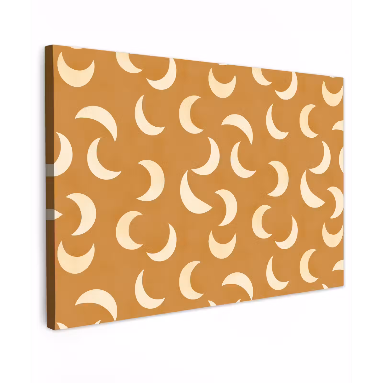 Canvas schilderij - Manen - Patroon - Oker — 1