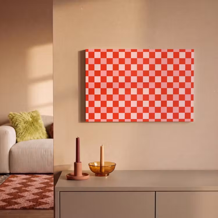 Canvas schilderij - Vierkant - Klassiek - Rood — 2