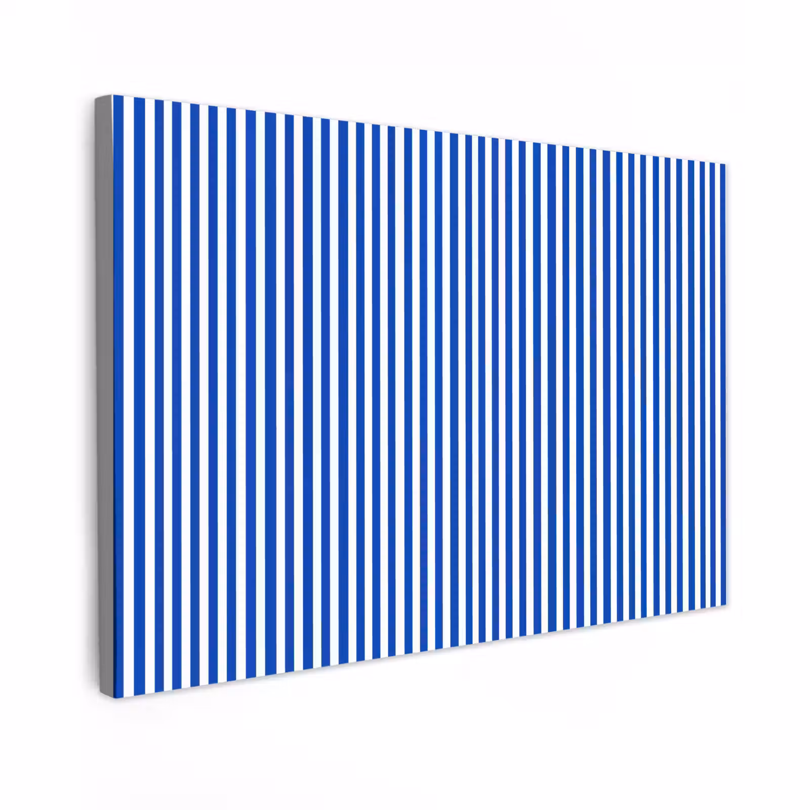 Canvas schilderij - Klassiek - Strepen - Blauw — 1