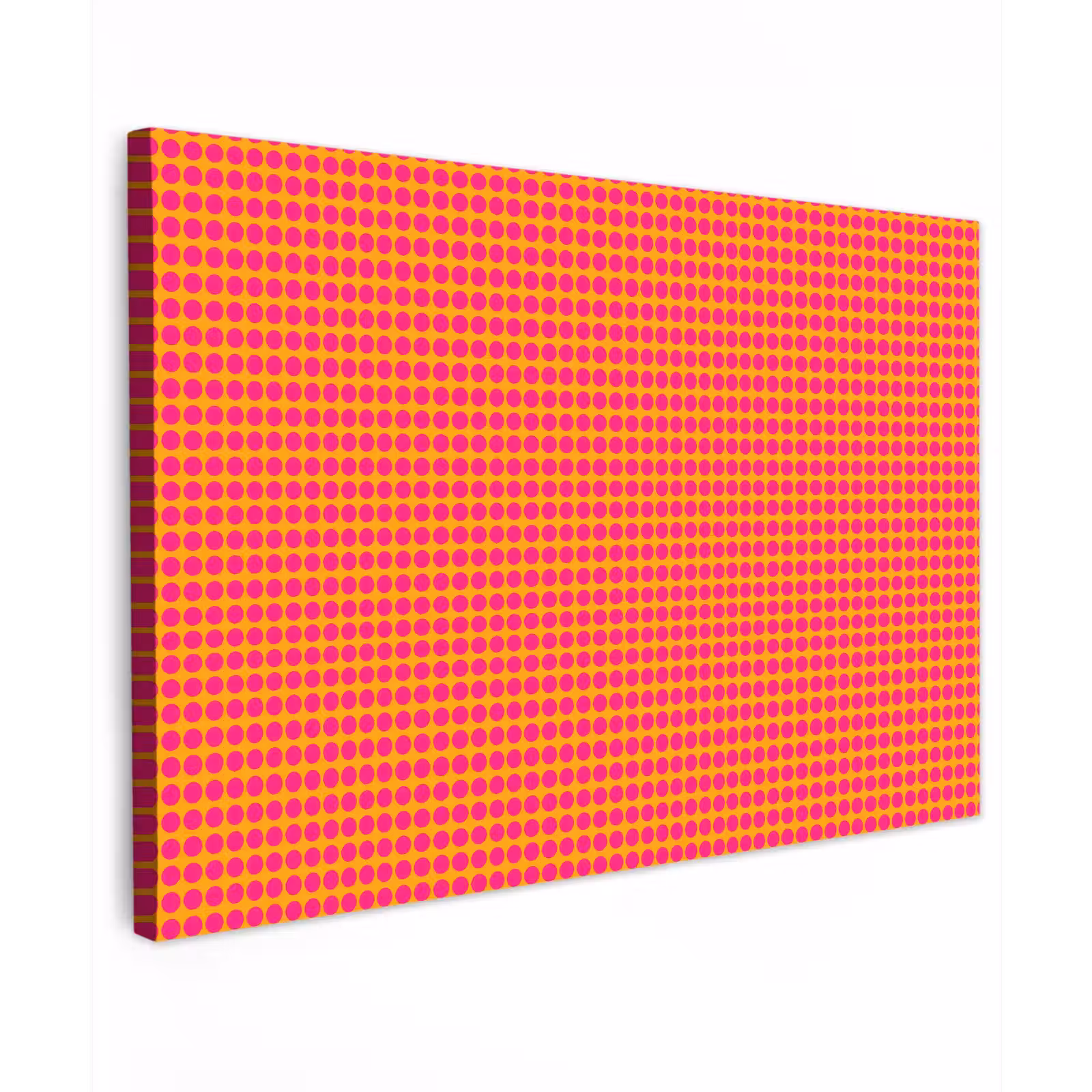 Canvas schilderij - Modern - Stippen - Oranje — 1