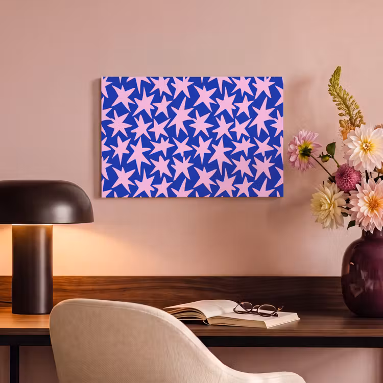 Canvas schilderij - Modern - Sterren - Blauw — 4