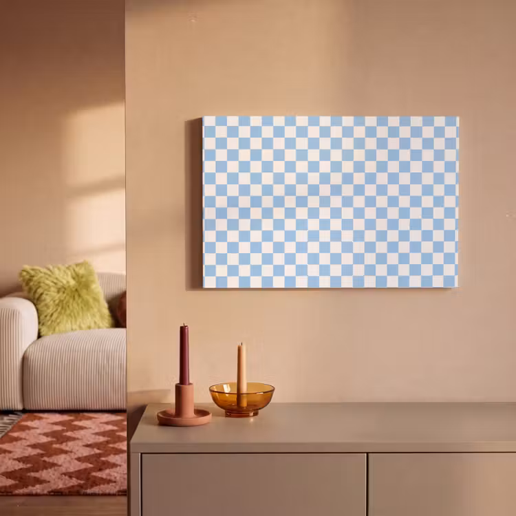 Canvas schilderij - Schaakbord - Klassiek - Blauw — 2