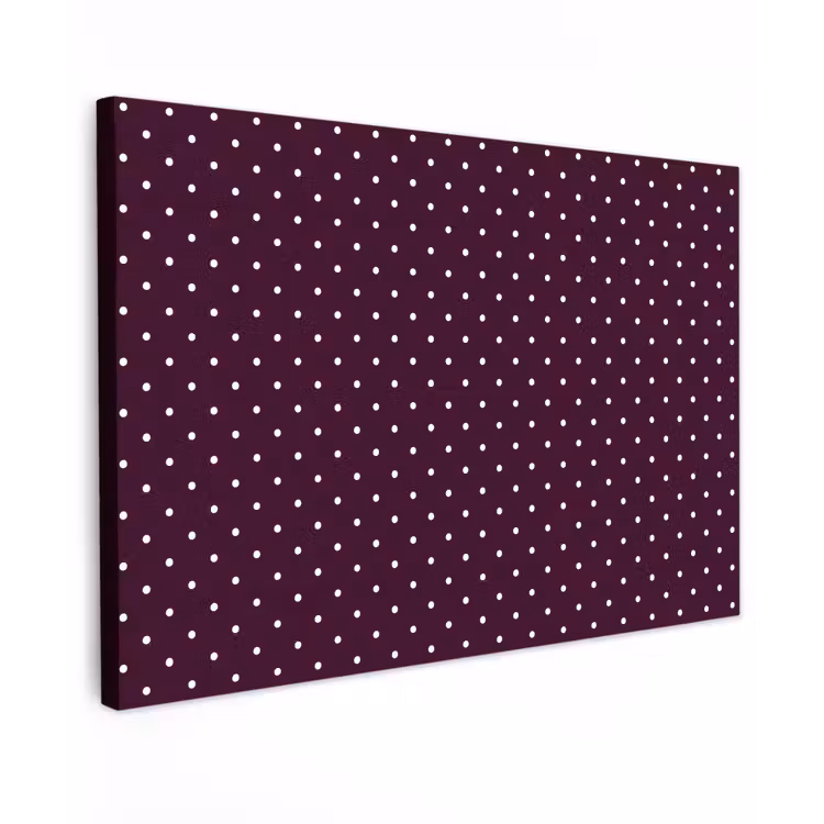 Canvas schilderij - Stippen - Modern - Paars — 1