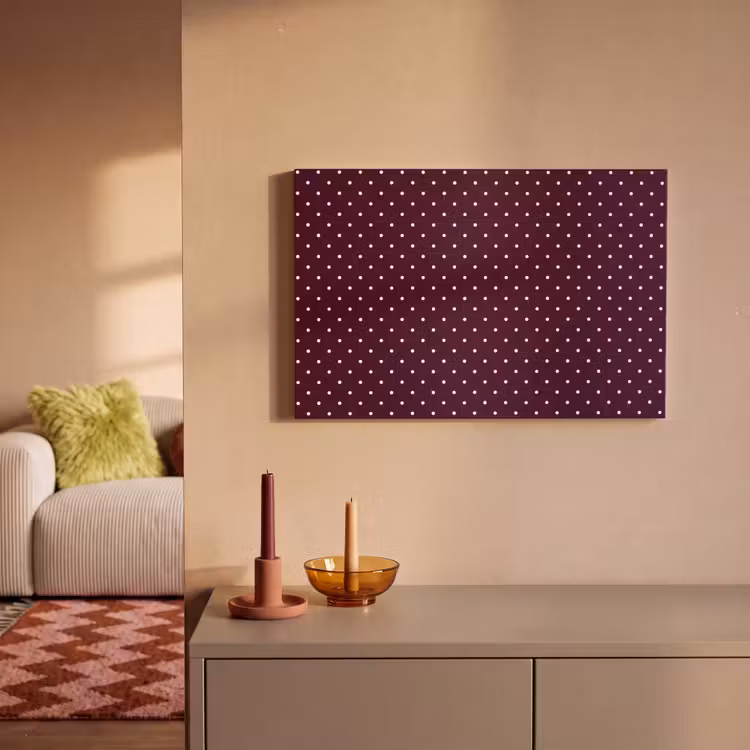 Canvas schilderij - Stippen - Modern - Paars — 2
