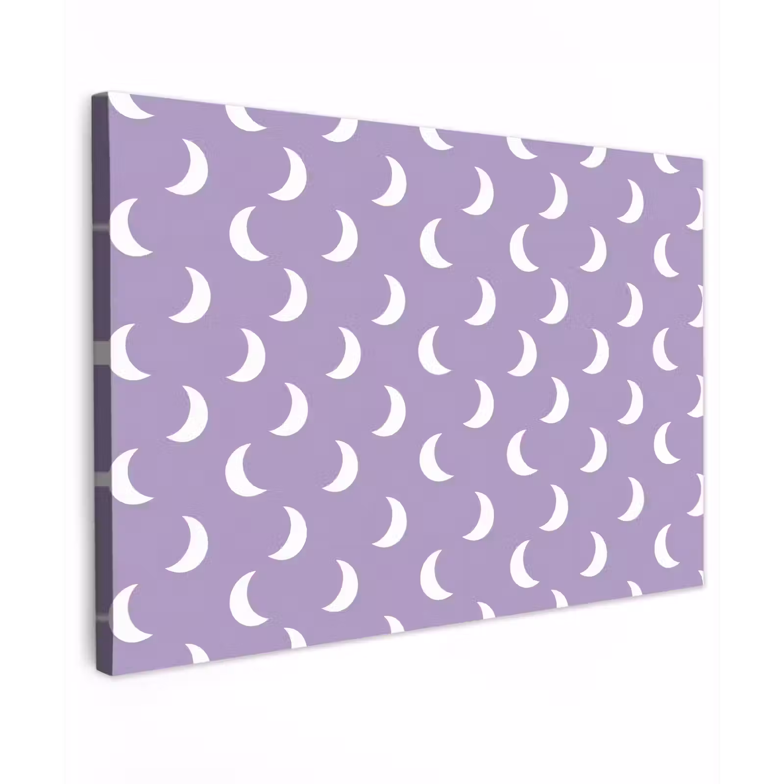 Canvas schilderij - Manen - Patroon - Paars — 1