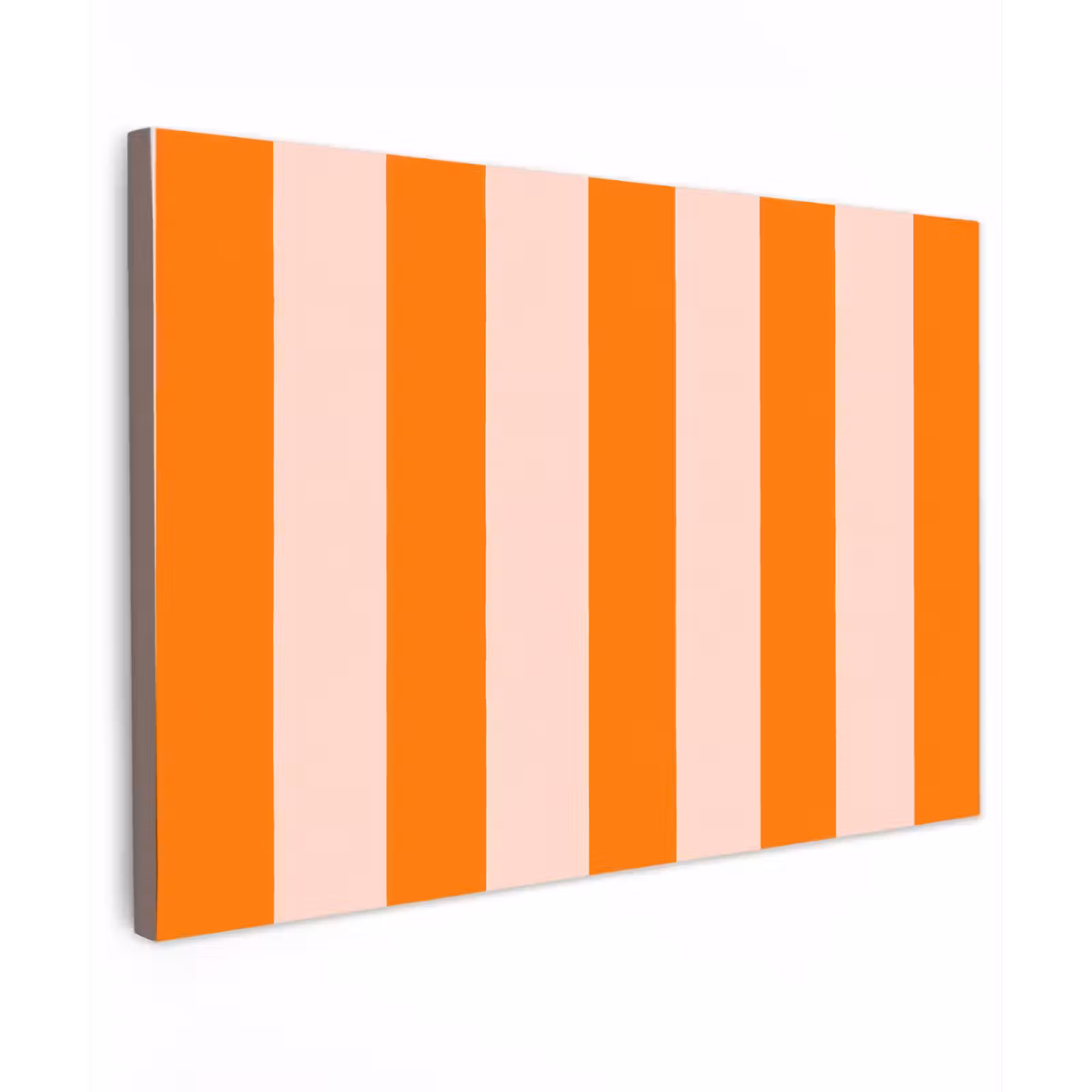 Canvas schilderij - Strepen - Modern - Oranje — 1