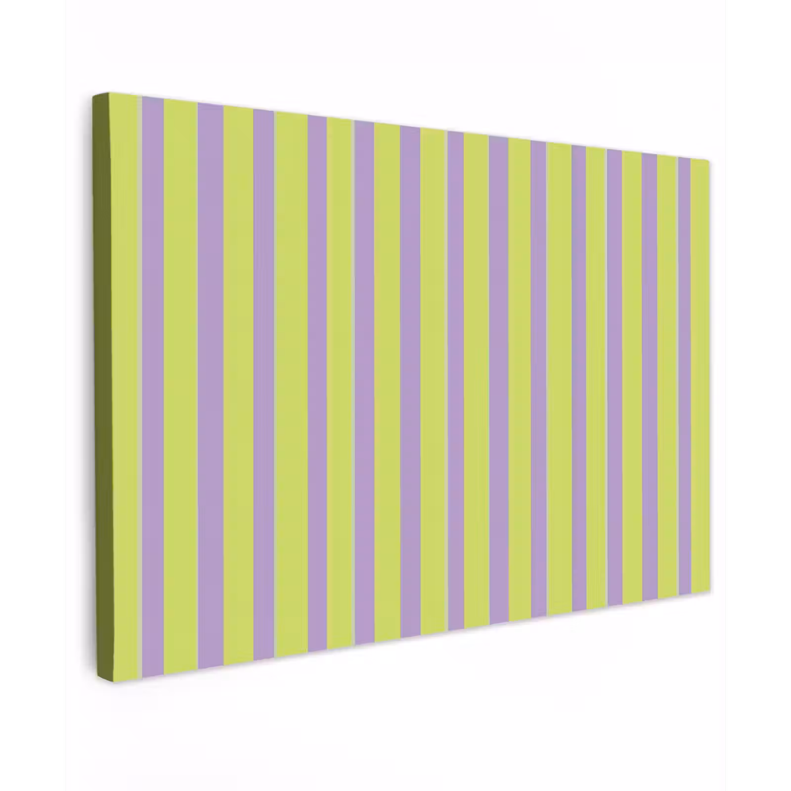 Canvas schilderij - Strepen - Patroon - Groen — 1