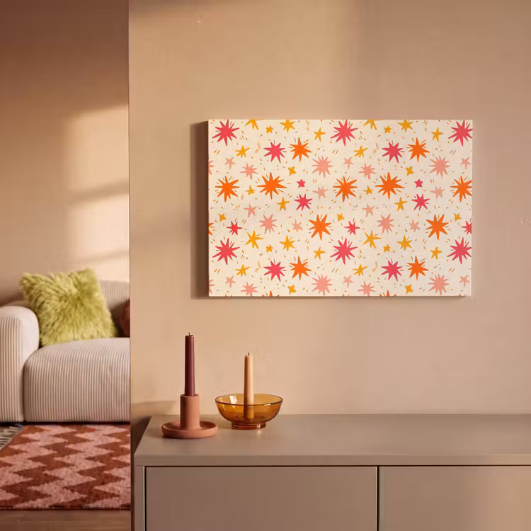 Canvas schilderij - Sterren - Speels - Kleurrijk — 2