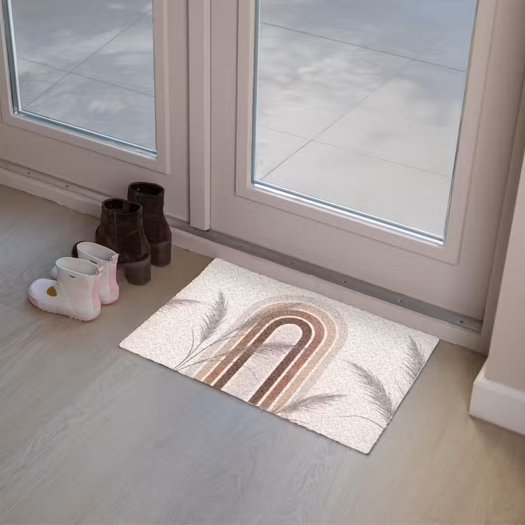 Deurmat - Abstract - Bogen - Plant - Boho - Beige — 8
