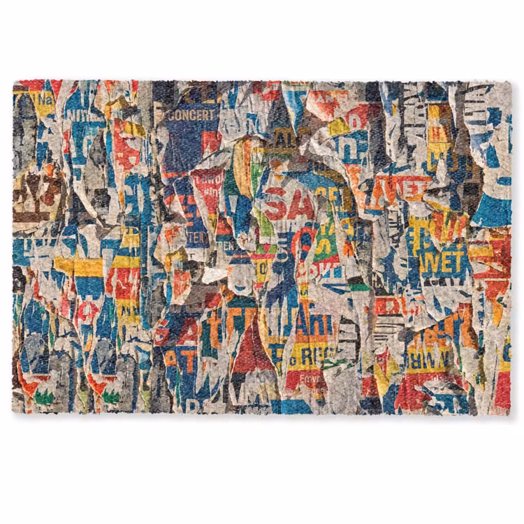 Deurmat - Abstract - Gelaagd papier - Urban - Modern - Kleurrijk — 1