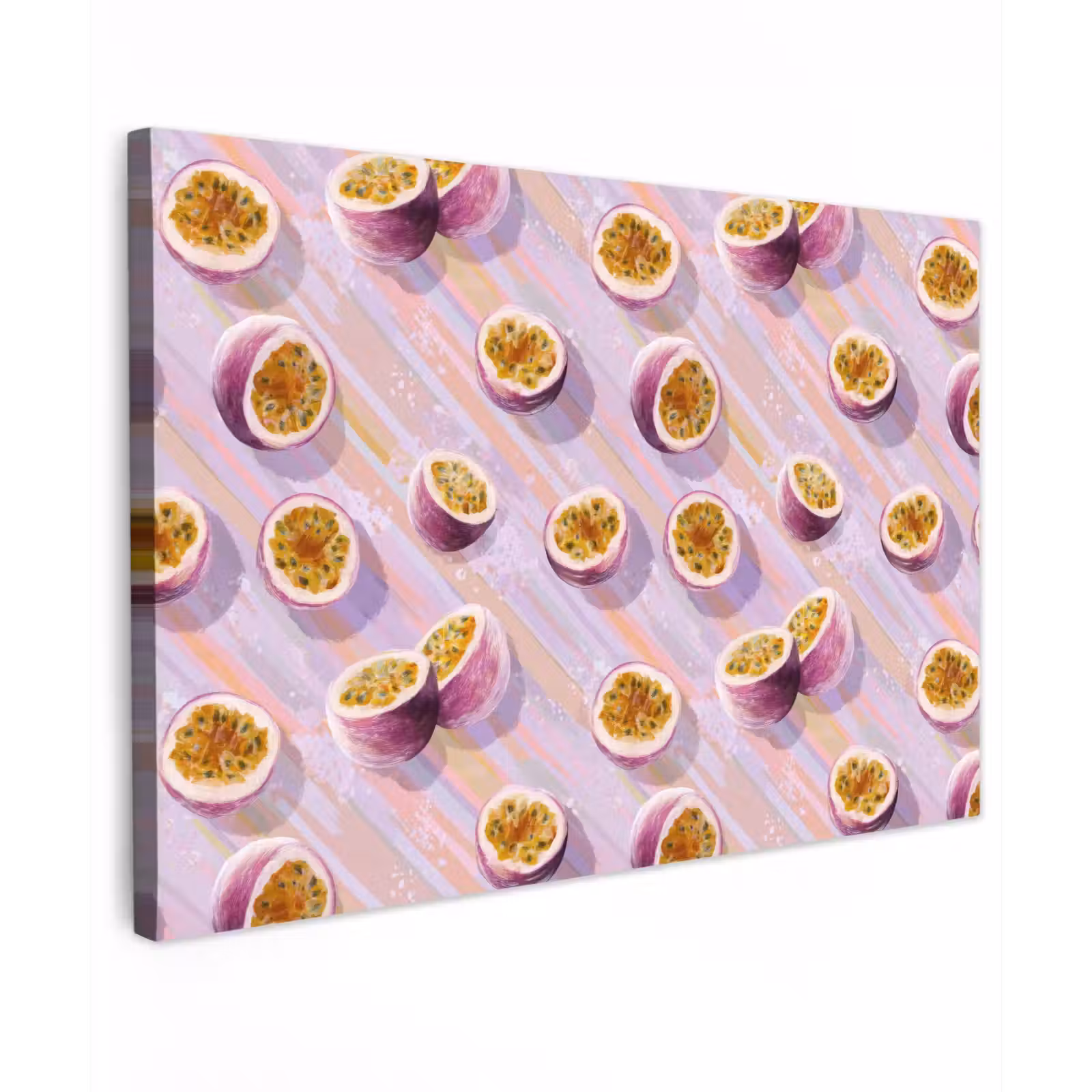 Canvas schilderij - Passievrucht - Tropisch - Paars — 1