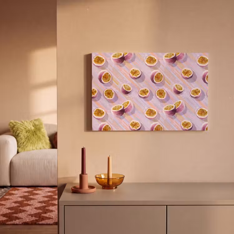 Canvas schilderij - Passievrucht - Tropisch - Paars — 2