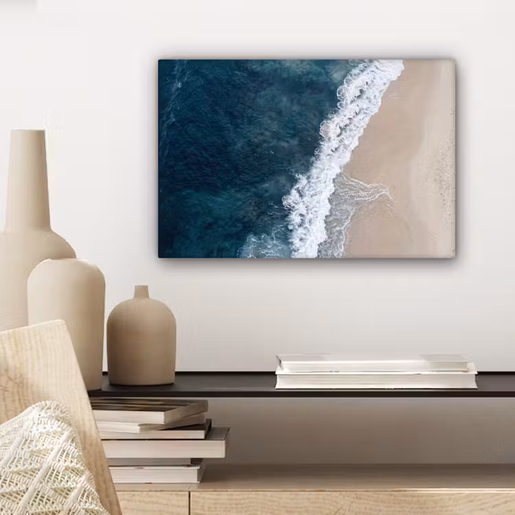 Canvas schilderij - Strand - Zee - Golven — 5