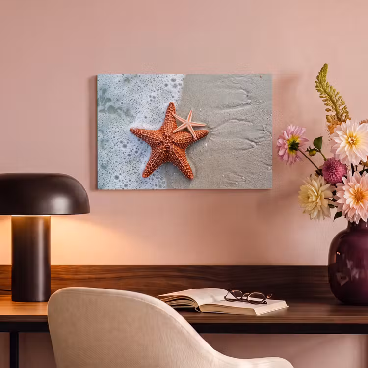Canvas schilderij - Zeester - Strand - Zee — 4