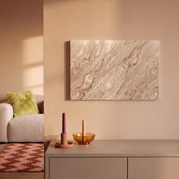 Canvas schilderij - Textuur - Aders - Abstract - Modern - Beige — 1