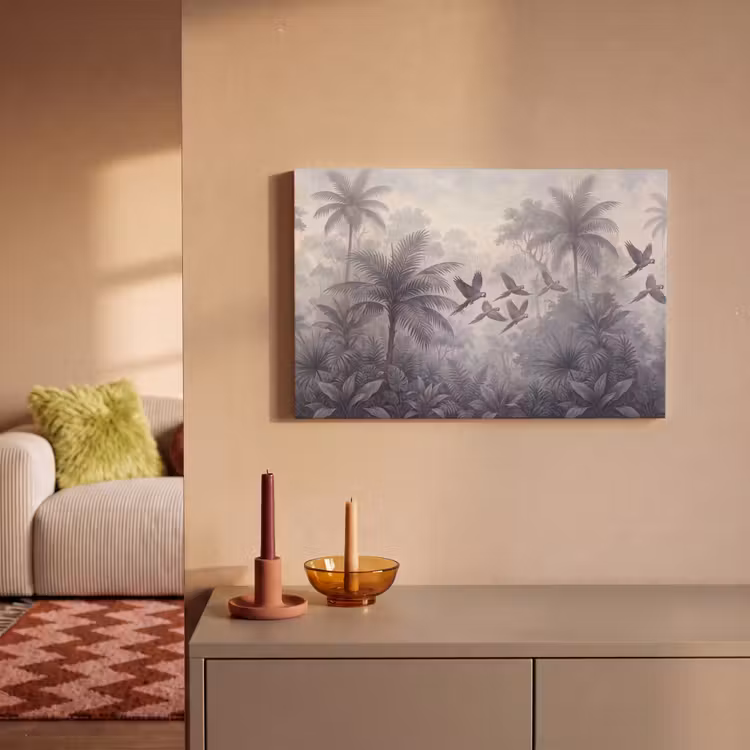 Canvas schilderij - Vogel - Vliegend - Jungle - Vintage - Dieren — 1