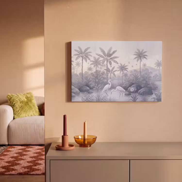 Canvas schilderij - Vogel - Water - Tropisch - Natuur - Blauw — 1