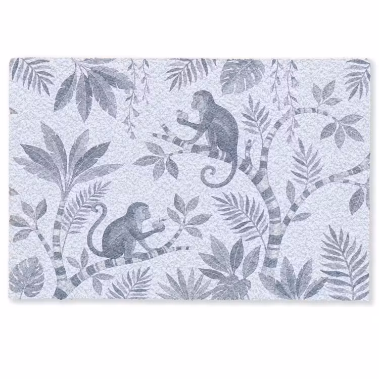Deurmat - Aap - Boom - Bladeren - Jungle - Illustratie — 1