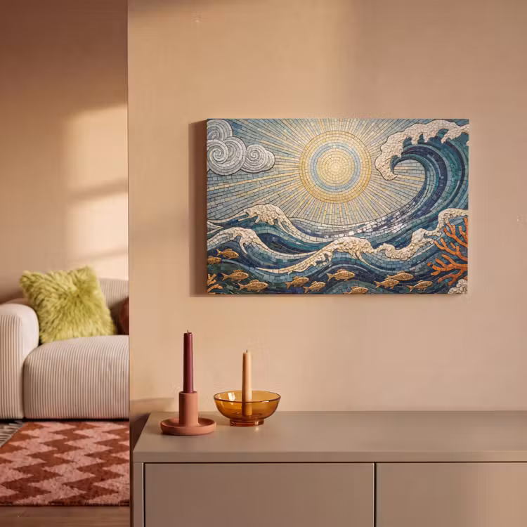 Canvas schilderij - Onderwater - Koraal - Vis - Natuur - Kunst — 1