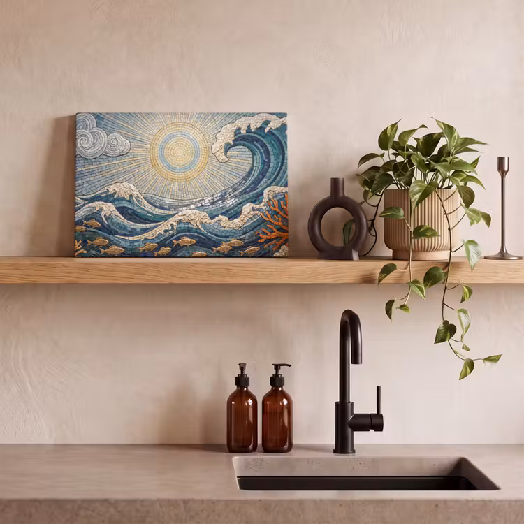 Canvas schilderij - Onderwater - Koraal - Vis - Natuur - Kunst — 2