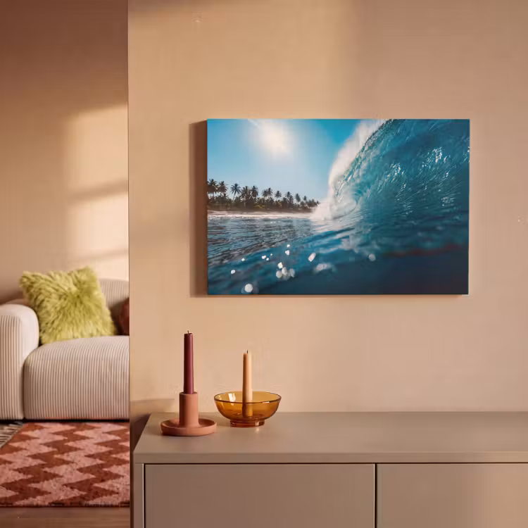 Canvas schilderij - Oceaan - Golf - Strand - Natuur - Blauw — 1