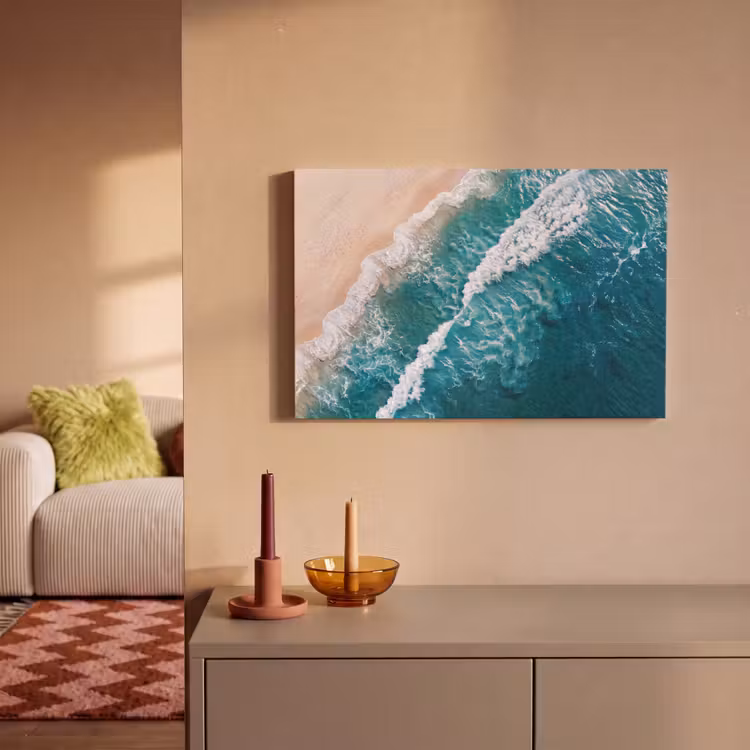 Canvas schilderij - Zee - Strand - Golven - Natuur - Blauw — 1