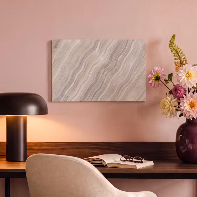 Canvas schilderij - Textuur - Golvend - Abstract - Modern - Beige — 3