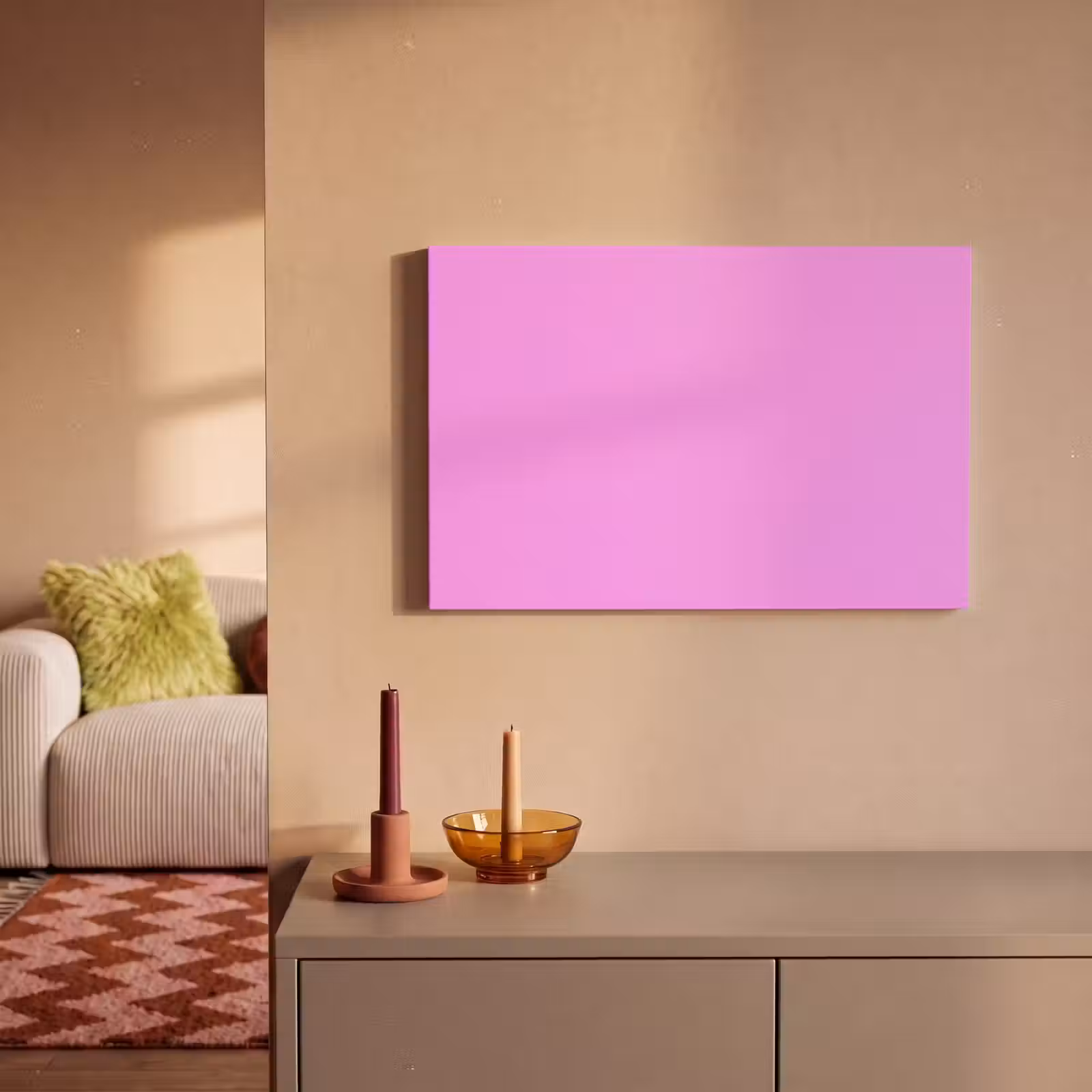 Canvas schilderij - Soft - Lavender - Roze — 1