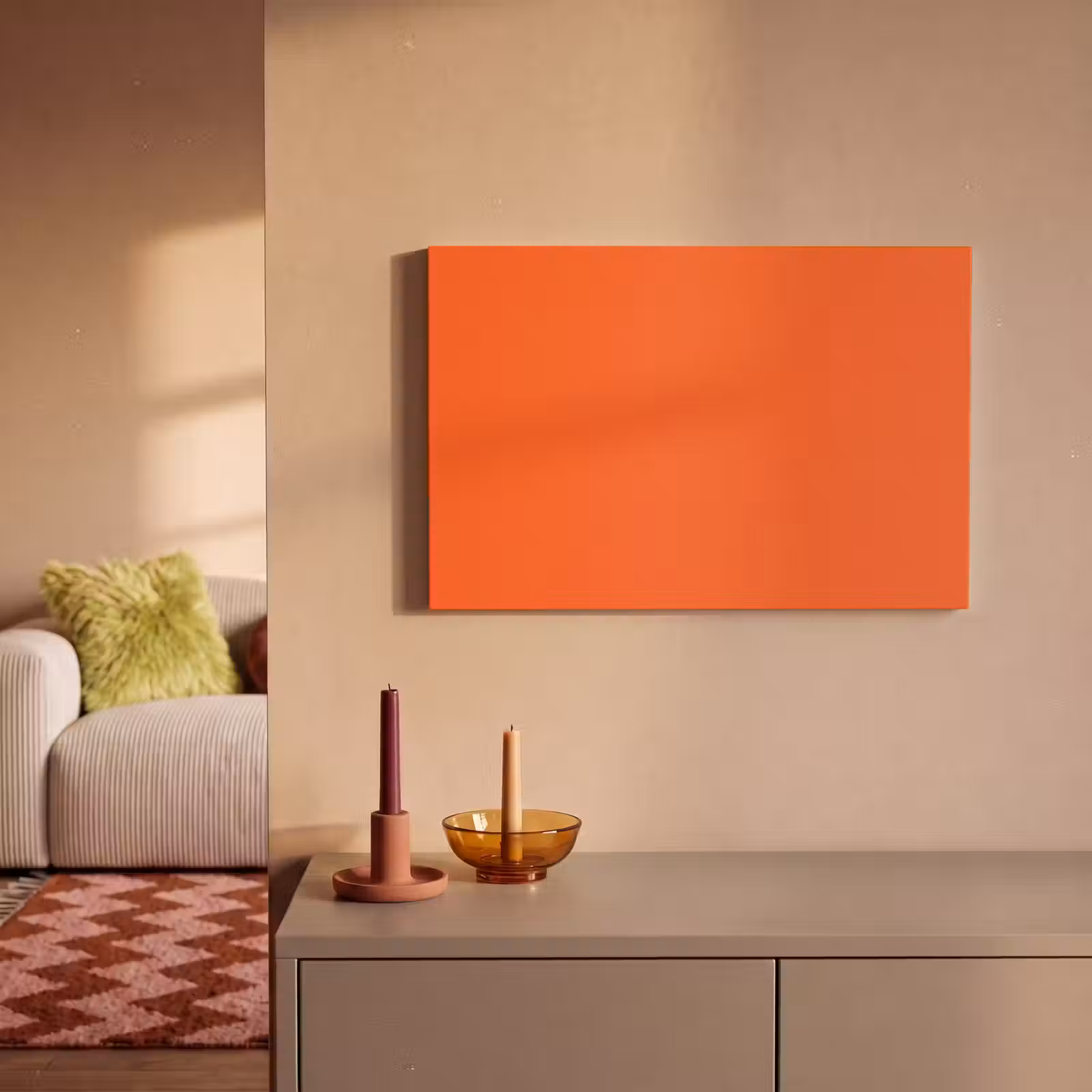 Canvas schilderij - Vivid - Amber - Oranje — 1