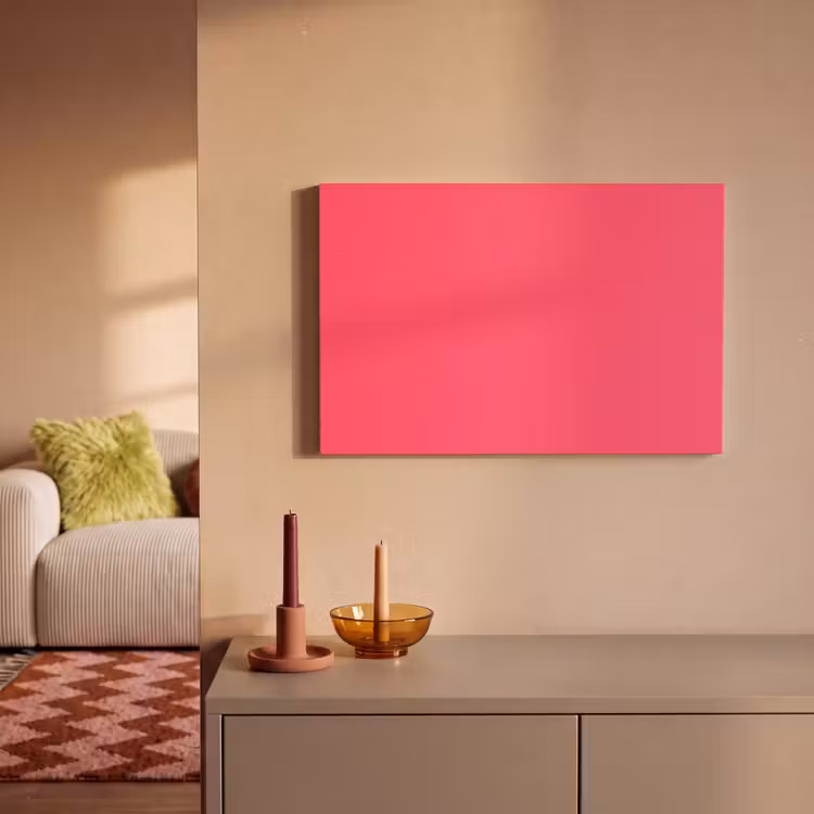 Canvas schilderij - Neon - Flamingo - Roze — 1