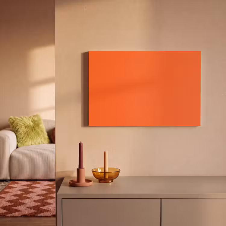 Canvas schilderij - Vivid - Amber - Oranje — 1