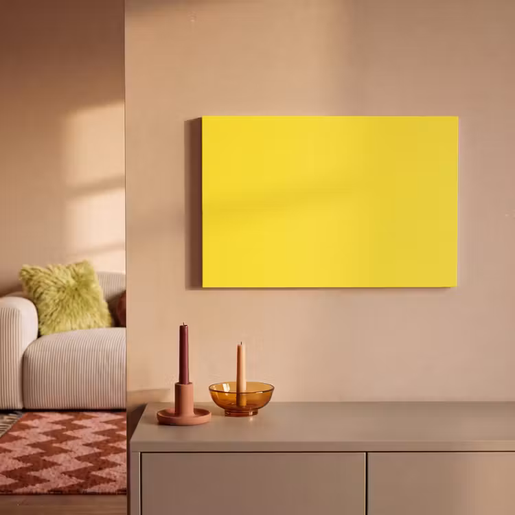 Canvas schilderij - Soft - Custard - Geel — 1