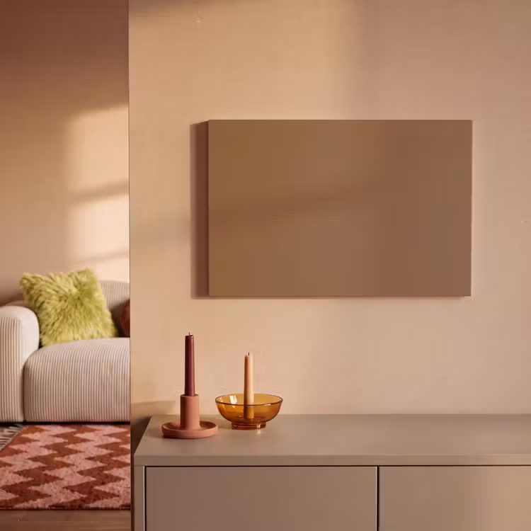 Canvas schilderij - Soft - Walnut - Bruin — 1