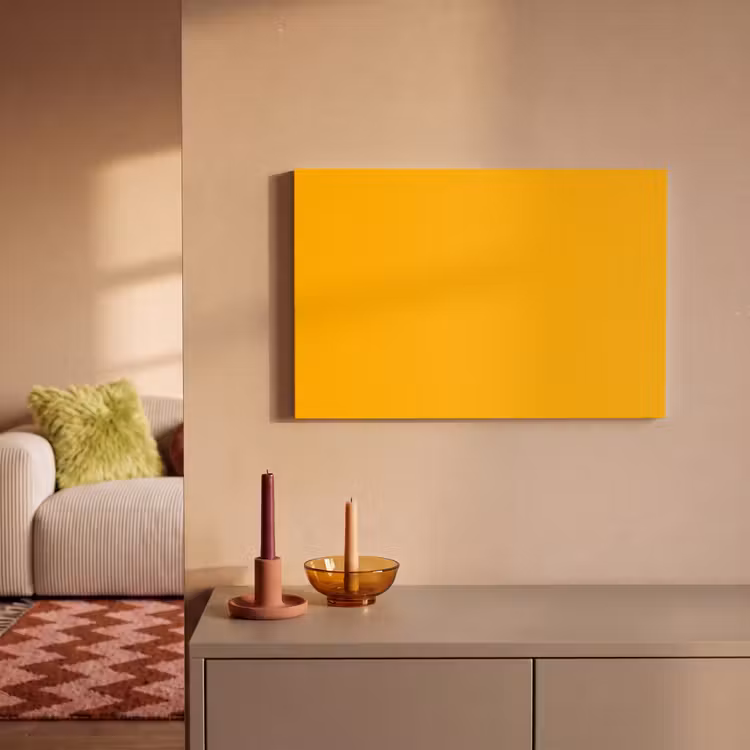 Canvas schilderij - Vivid - Amber - Geel — 1